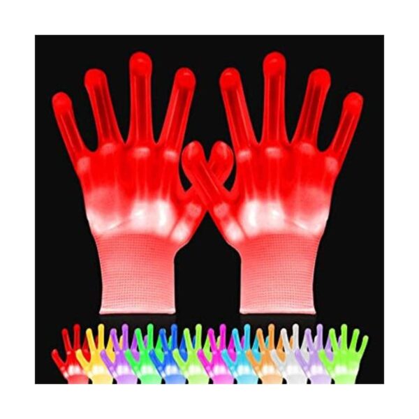 VICSPORT Guantes LED de 12 luces intercambiables de color_1