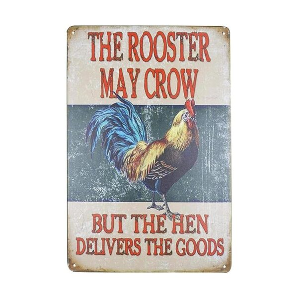 Skyc The Rooster May Crow But The Hen Carteles de metal