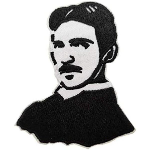 Parche bordado para planchar de Nikola Tesla de 3.0 in_1