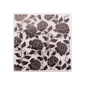 Carpeta de plástico con diseño de hojas florales para_1