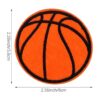20 parches de bordado de baloncesto para planchar y coser