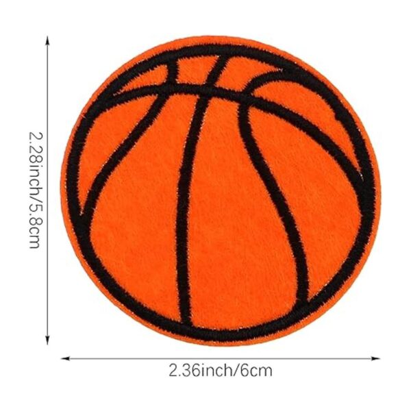 20 parches de bordado de baloncesto para planchar y coser
