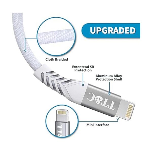 Cable corto Lightning para iPhone de 6 pulgadas_2