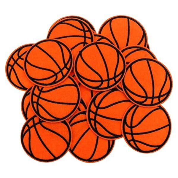 20 parches de bordado de baloncesto para planchar y coser