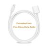 Cable de extensión de cargador para iPhone compatible con_4