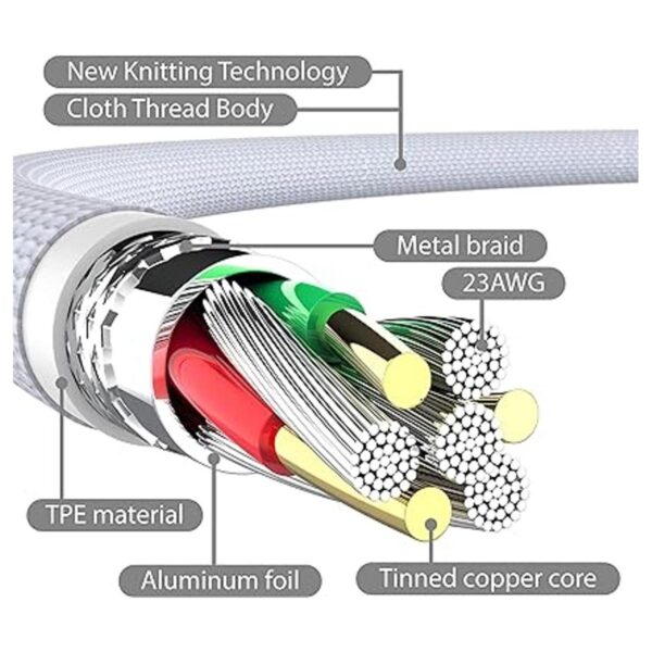 Cable corto Lightning para iPhone de 6 pulgadas_5