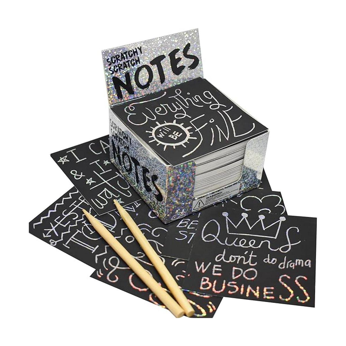 Juego de 150 hojas de papel artístico para rascar 2