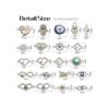 Encantos con conector de mal ojo 22 abalorios esmaltados