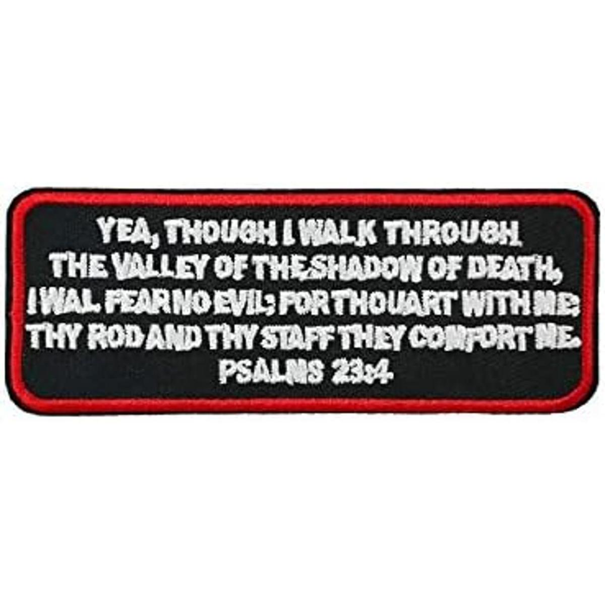 Bible Salmos 234 Parche bordado con plancha para regalos
