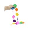 RUBFAC 5 guirnaldas de papel coloridas con puntos