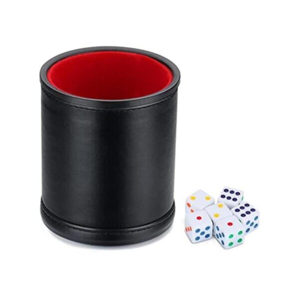 Taza de dados profesional con forro de fieltro con 6_1