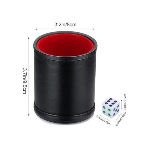 Taza de dados profesional con forro de fieltro con 6_2