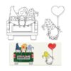 Estivaux 2 sellos transparentes de gnomos de San Valentín_1