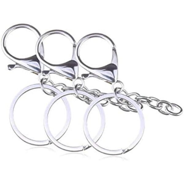 Aeyistry 10 llaveros de metal para bricolaje llavero con_2