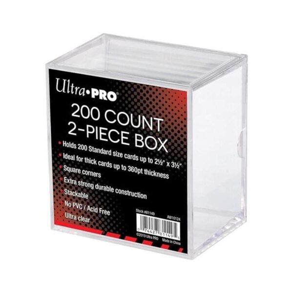 Caja de almacenamiento transparente de 2 piezas de 200_1