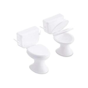 2 piezas mini asiento de inodoro de juguete para casa de_1