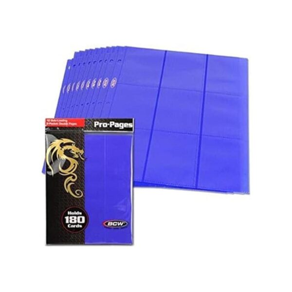 BCW Supplies Soporte para páginas de doble cara azul de 9_2