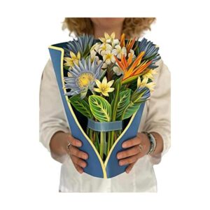 FreshCut Paper Tarjetas desplegables flores tropicales_1