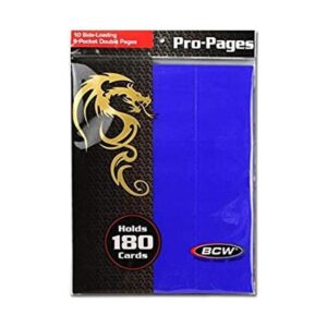 BCW Supplies Soporte para páginas de doble cara azul de 9_1