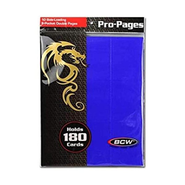 BCW Supplies Soporte para páginas de doble cara azul de 9_1