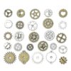 130 abalorios Steampunk Gears JIALEEY bronce y plata_2
