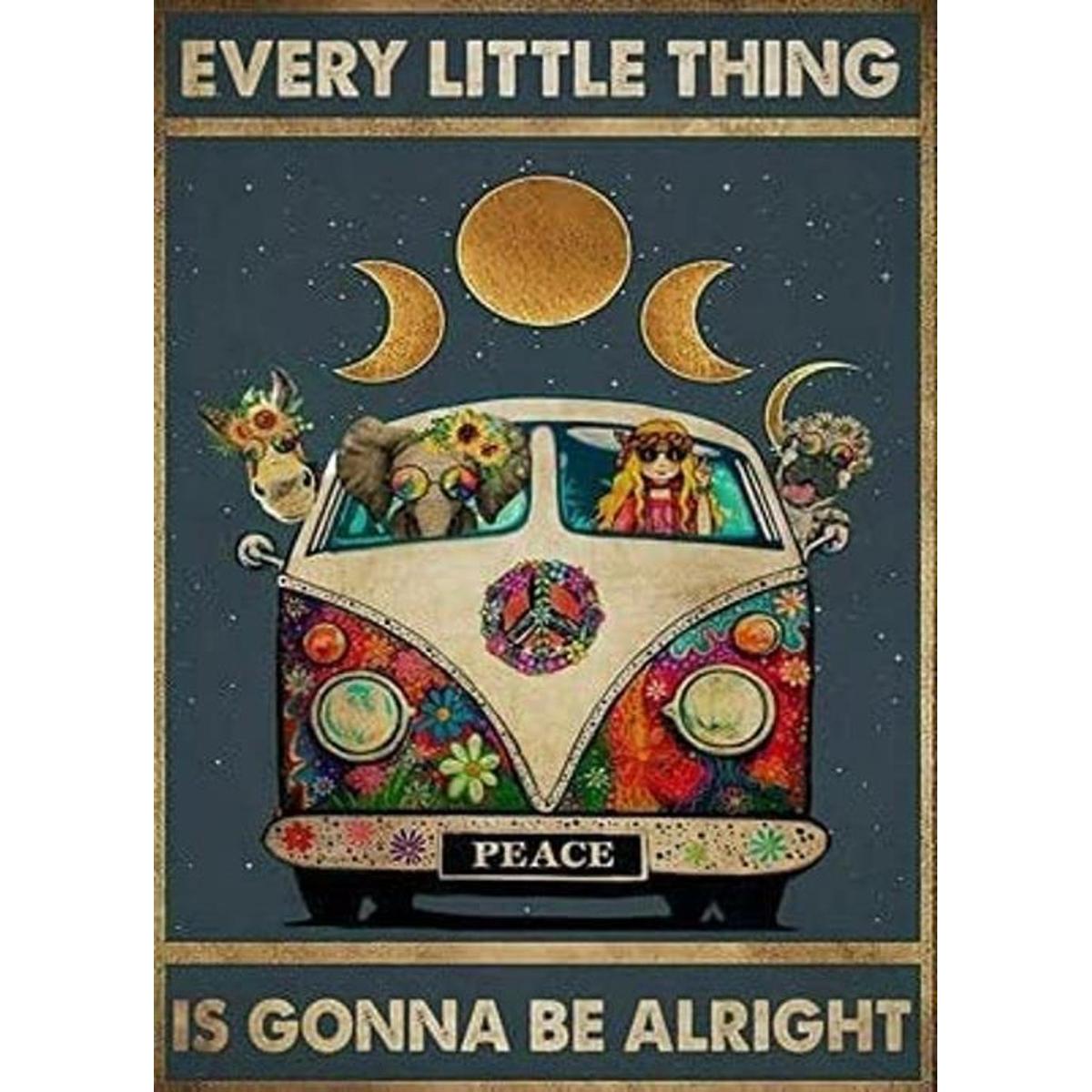 Dreacoss Póster hippie Every Little Thing is Gonna Be