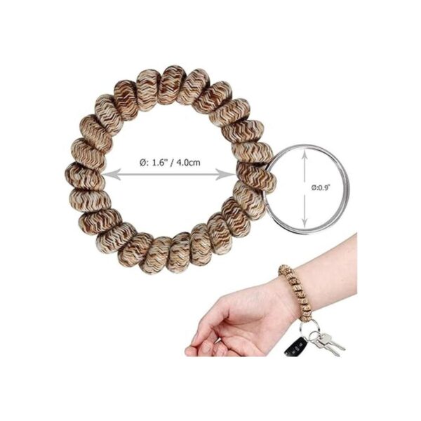 BIHRTC Paquete de 6 llaveros de pulsera llavero de