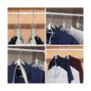 TAOZHIYAO 50 ganchos para colgar ropa que ahorran espacio