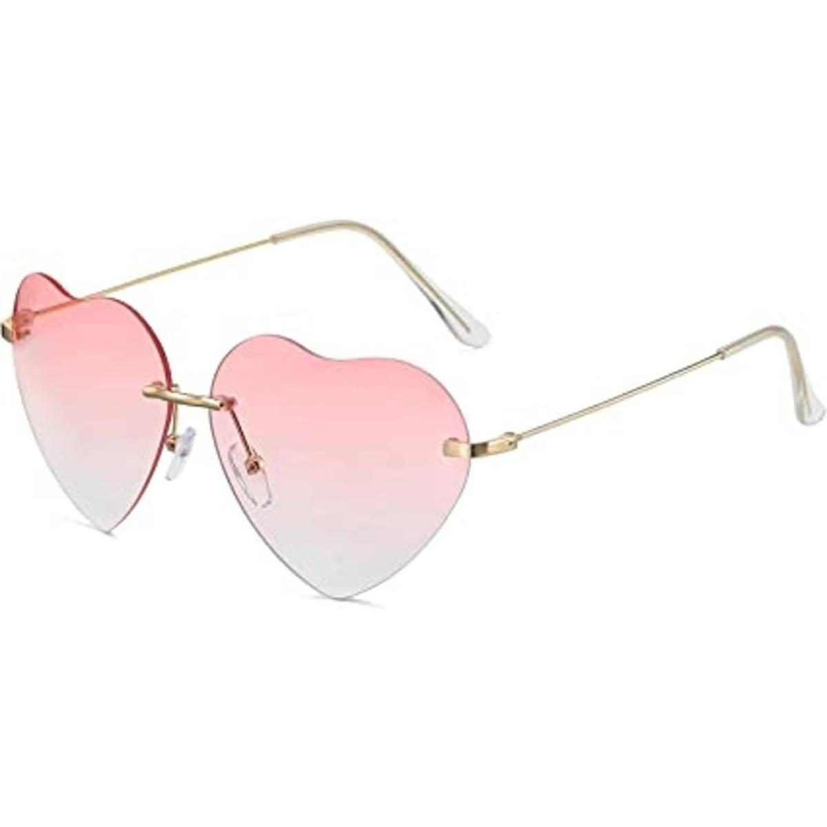 Dollger Lentes de sol de corazón marco fino de metal