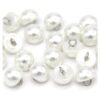 USOSOU 10mm Half Domed Pearl Buttons SemiCircle White_1