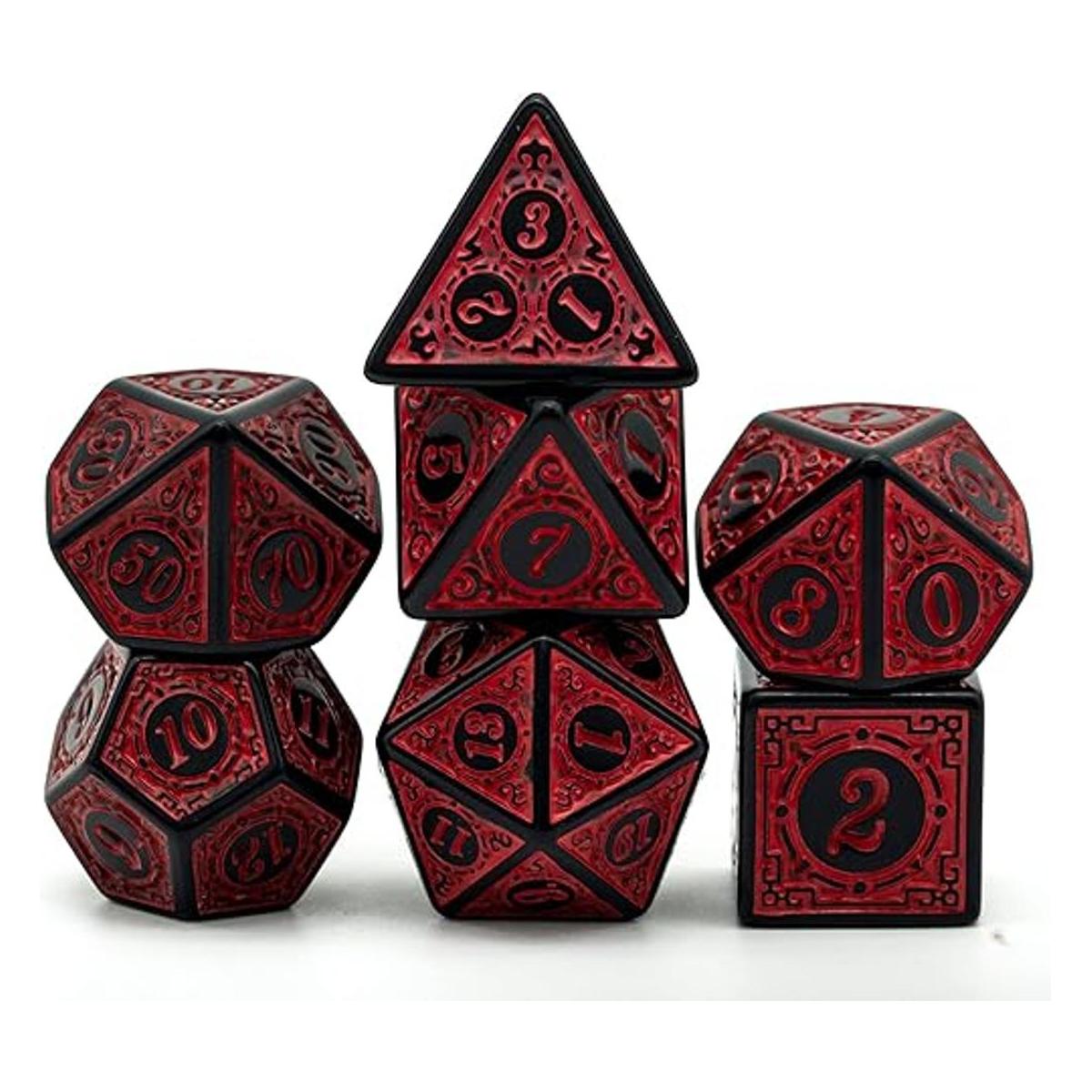 Poludie DND Juego de dados poliédricos DD 7 piezas con