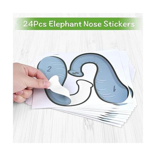 ELECLAND Pin The Nose on The Elephant Party Game para_3