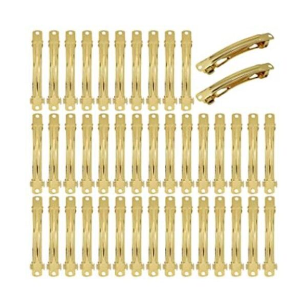 Paquete de 40 pinzas para el cabello rectangulares de_1