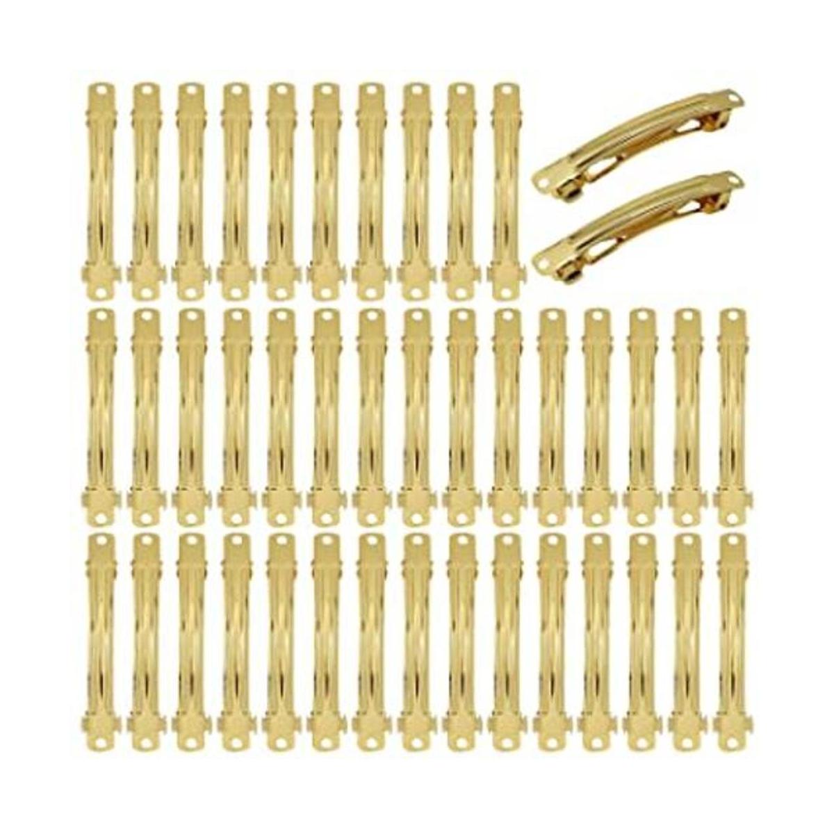 Paquete de 40 pinzas para el cabello rectangulares de