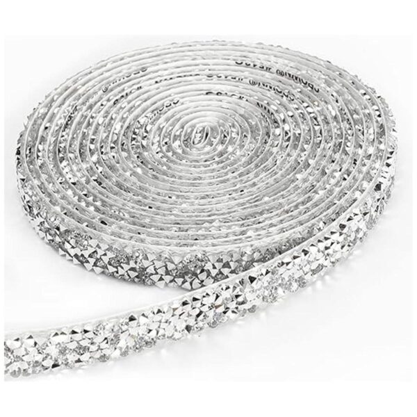 Cintas de resina con diamantes de imitación de 3 yardas_1