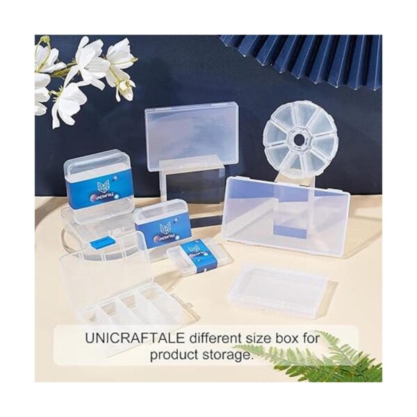 UNICRAFTALE 50 piezas de aretes rectangulares de acero