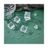 UNICRAFTALE 50 piezas de aretes rectangulares de acero