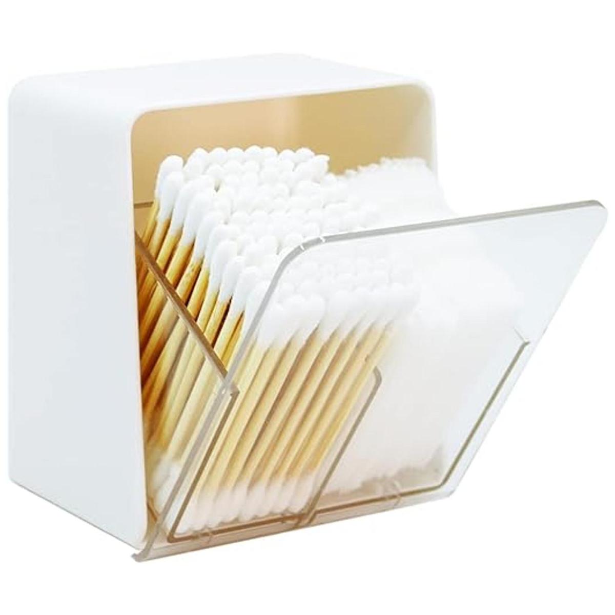 Artilife Recipientes de baño Qtip para hisopos de algodón