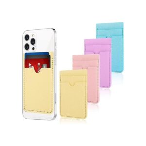 4 piezas titular de la tarjeta de teléfono adhesivo PU_1