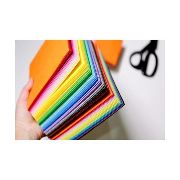 42 hojas de tela de fieltro de colores 6 x 6 pulgadas