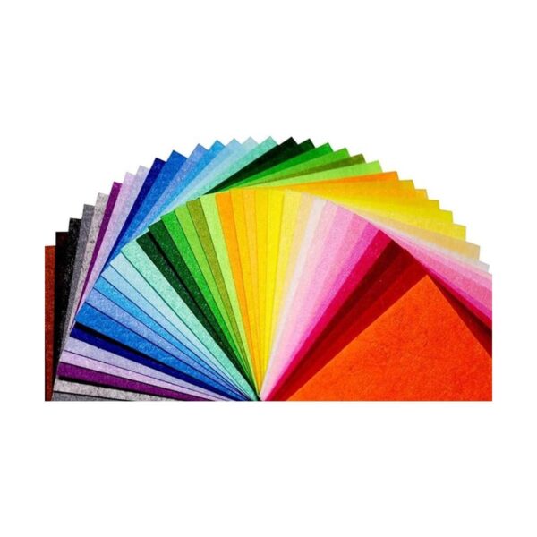 42 hojas de tela de fieltro de colores 6 x 6 pulgadas
