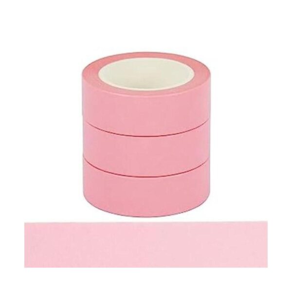 Juego de cinta adhesiva Washi rosa 32 pies x 0.6_1