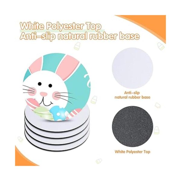 Posavasos redondos en blanco para sublimación circular en