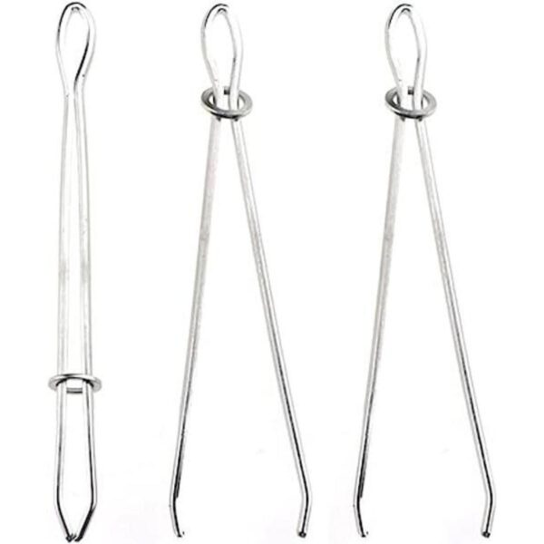 HAHIYO 3 piezas de enhebrador de cordón de acero_1