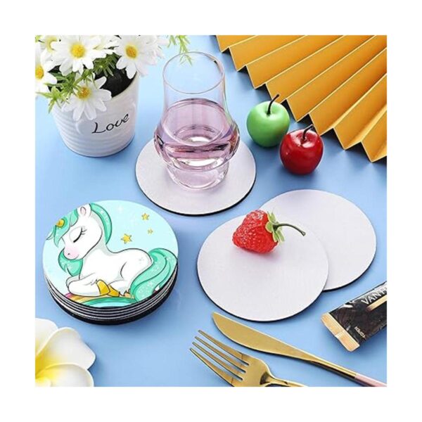 Posavasos redondos en blanco para sublimación circular en