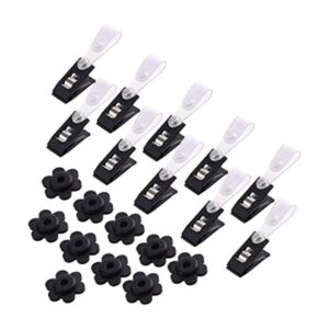 kuuqa 20 Pack bandera Tapones y clips accesorios de