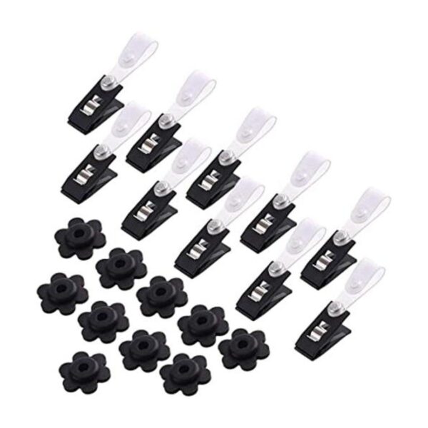 kuuqa 20 Pack bandera Tapones y clips accesorios de