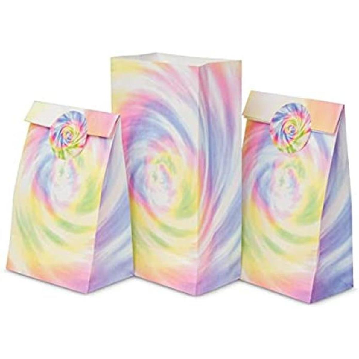 Royal Bluebonnet Bolsas de regalo de teñido anudado juego