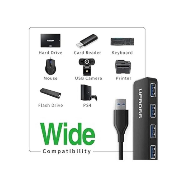 Hub USB de 4 puertos UFBOSS concentrador USB 3.0 de 4_2