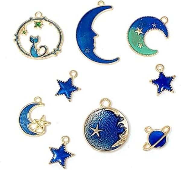 JIALEEY Dije de dije celestial chapado en oro surtido para_2